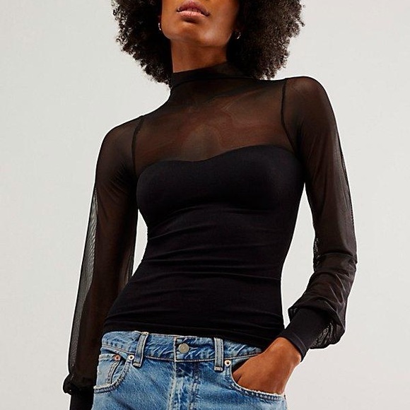 Free People Tops - Free People Light Up Layering Top | black / size small